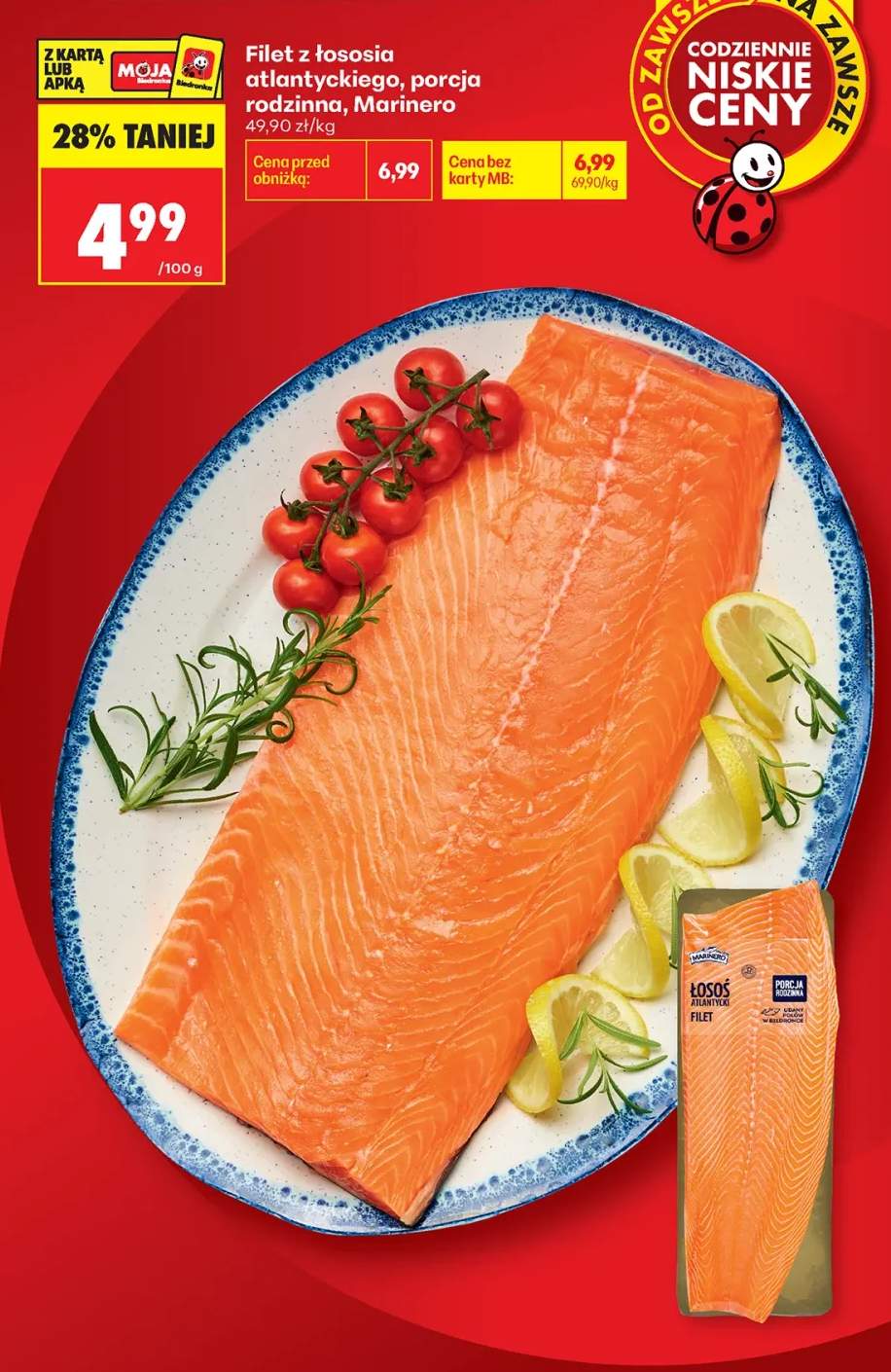 Filet z łososia atlantyckiego porcja rodzinna Marinero