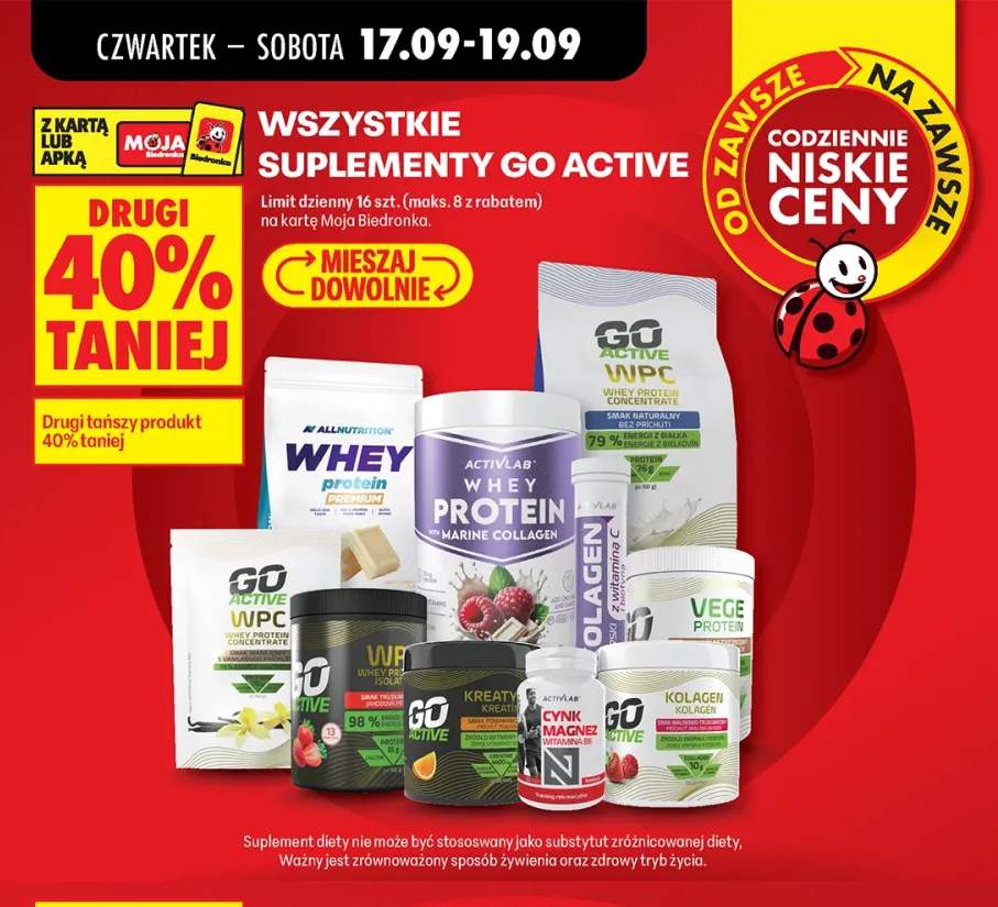 Suplementy Go Active +10 wariantów