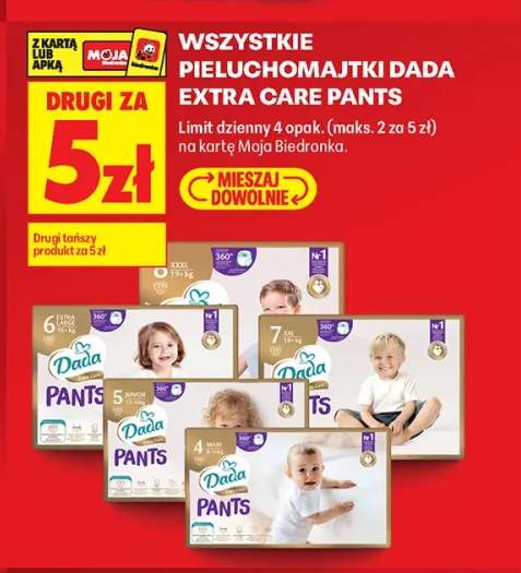 Pieluchomajtki Dada Extra Care Pants +4 warianty