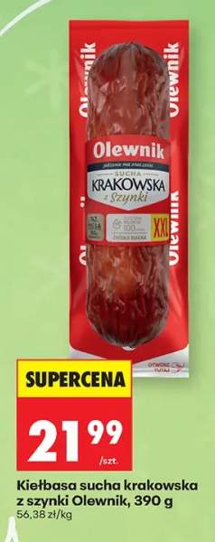 Kiełbasa sucha krakowska z szynki Olewnik