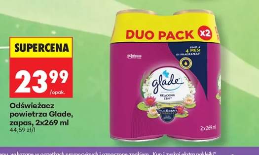 Odświeżacz powietrza Glade zapas 2-pak 269 ml