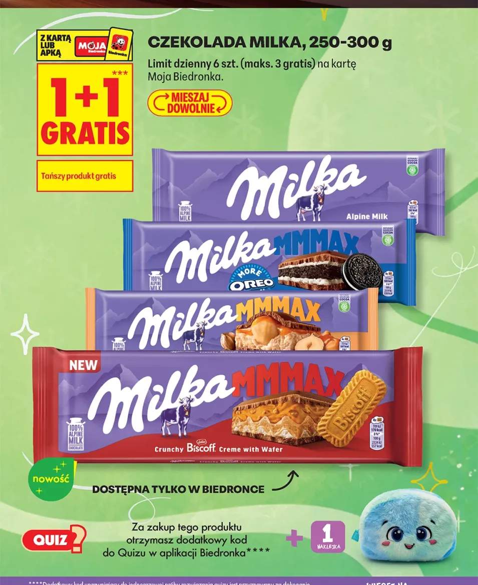 Czekolada Milka Alpine Milk +3 warianty