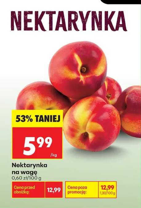 Nektarynki na wagę