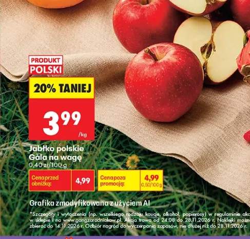 Jabłka polskie Gala