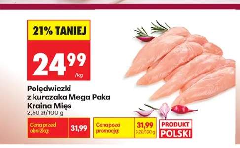 Polędwiczki z kurczaka Mega Paka Kraina Mięs