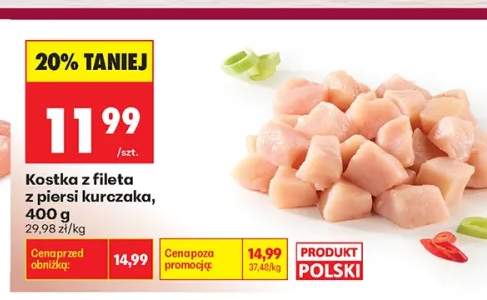 Kostka z fileta z piersi kurczaka
