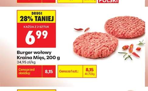 Burger wołowy Kraina Mięs
