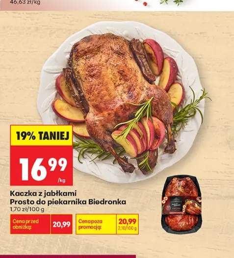 Kaczka z jabłkami Prosto do piekarnika Biedronka