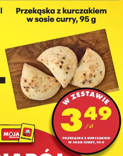 Przekąska z kurczakiem w sosie curry