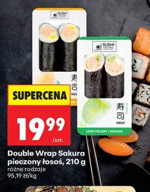 Double Wrap Sakura pieczony łosoś