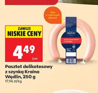 Pasztet delikatesowy z szynką Kraina Wędlin