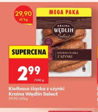 Kiełbasa śląska z szynki Kraina Wędlin Select