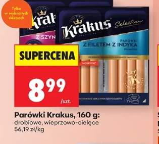 Parówki Krakus drobiowe +1 wariant