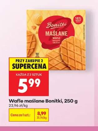 Wafle maślane Bonitki