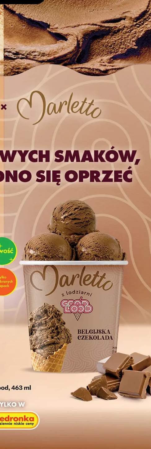 Lody Marletto Good Lood belgijska czekolada