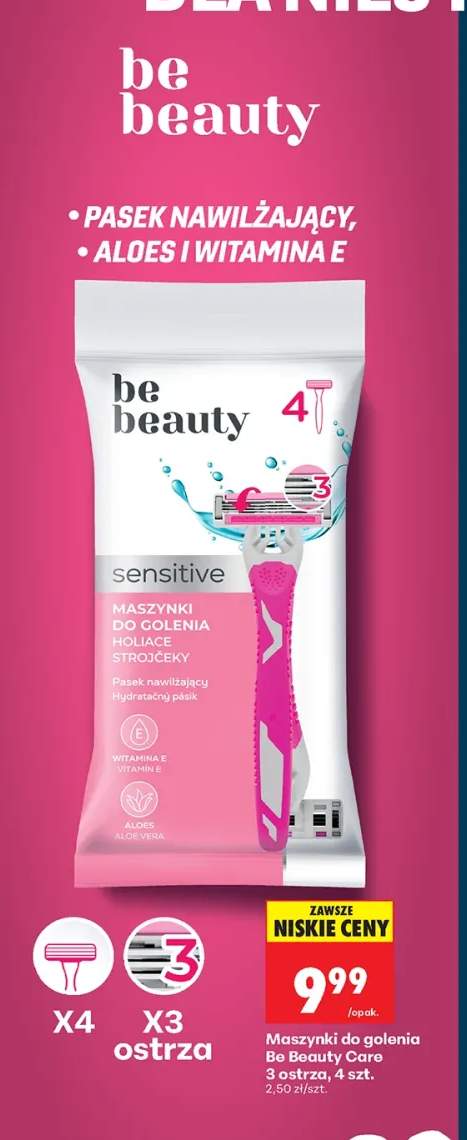 Maszynki do golenia Be Beauty Care 3 ostrza