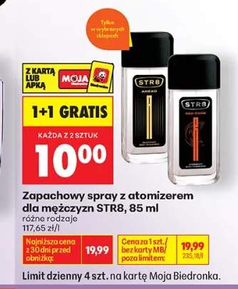 Zapachowy spray z atomizerem dla mężczyzn STR8