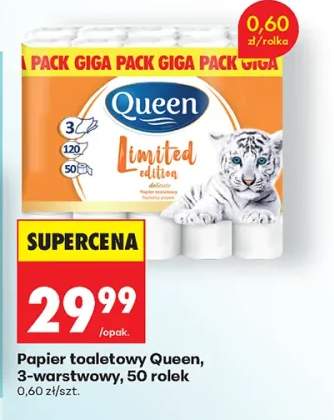 Papier toaletowy Queen 3-warstwowy 50-pak