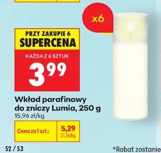 Wkład parafinowy do zniczy Lumia