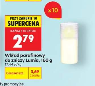 Wkład parafinowy do zniczy Lumia