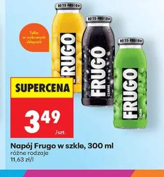 Napój Frugo w szkle