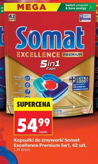 Kapsułki do zmywarki Somat Excellence Premium 5w1