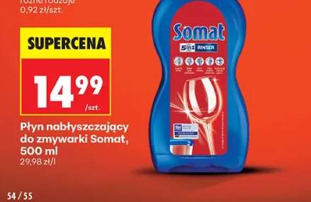 Płyn nabłyszczający do zmywarki Somat