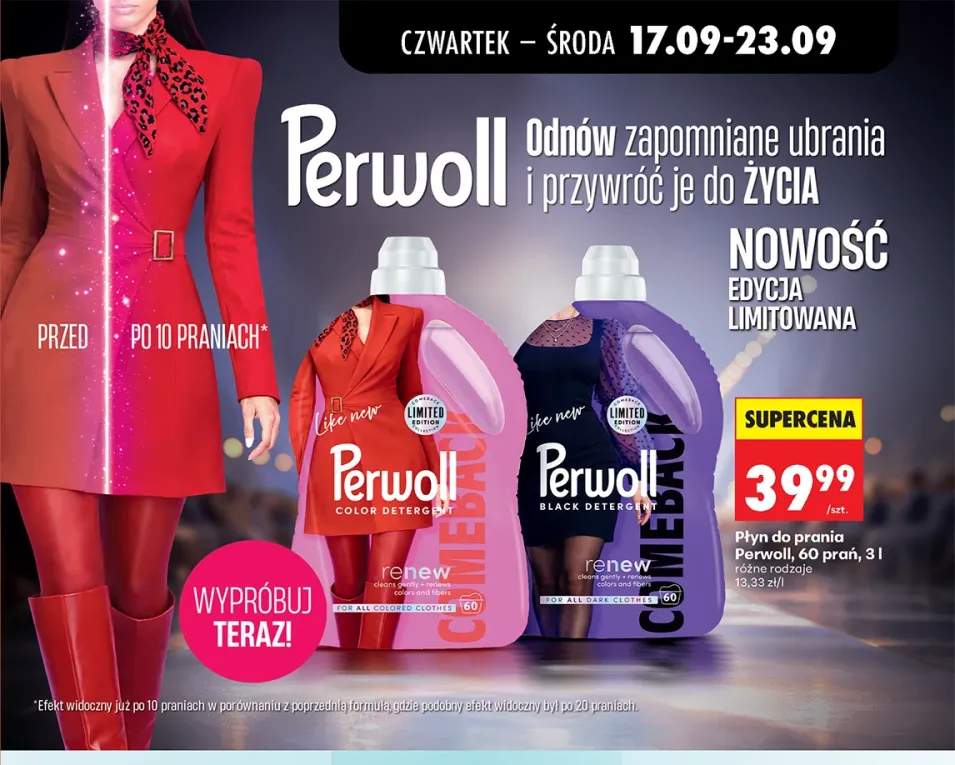 Płyn do prania Perwoll Color Detergent 60 prań +1 wariant