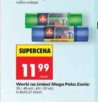 Worki na śmieci Mega Paka Zosia 35 l +1 wariant