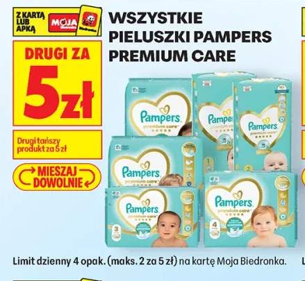 Pieluszki Pampers Premium Care