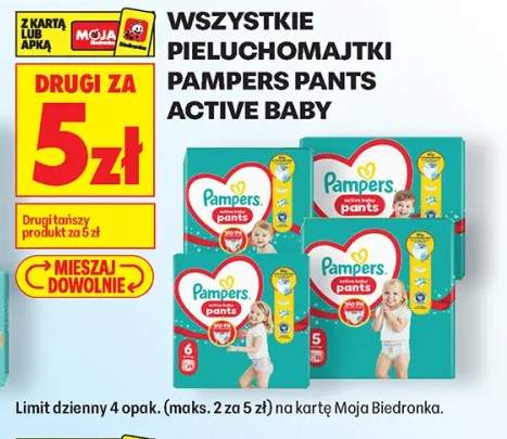 Pieluchomajtki Pampers Pants Active Baby