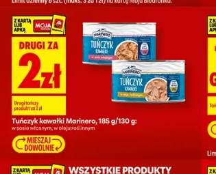 Tuńczyk kawałki w oleju roślinnym Marinero +1 wariant