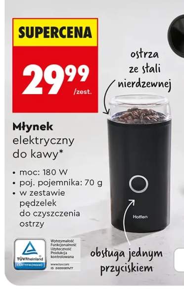 Młynek elektryczny do kawy Hoffen