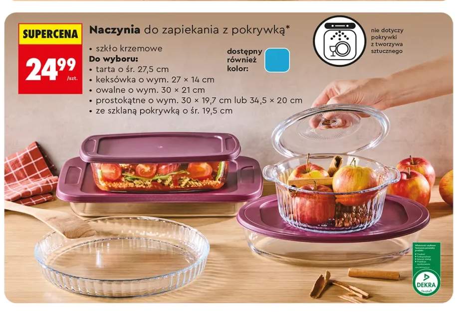 Naczynie do zapiekania tarta o śr. 27,5 cm +5 wariantów