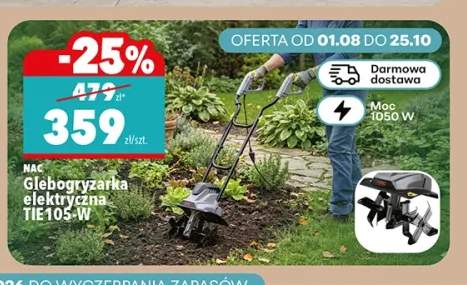 Glebogryzarka elektryczna TIE105-W Nac