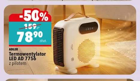 Termowentylator LED Ad 7756 z pilotem Adler