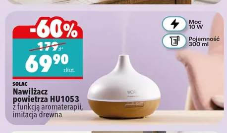Nawilżacz powietrza HU1053 z funkcją aromaterapii imitacja drewna Solac