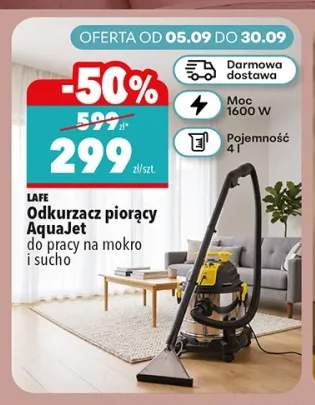 Odkurzacz piorący AquaJet do pracy na mokro i sucho Lafe