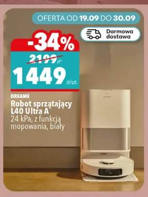 Robot sprzątający L40 Ultra A z funkcją mopowania biały Dreame