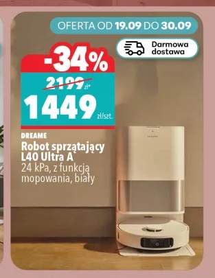 Robot sprzątający L40 Ultra Ae z funkcją mopowania biały Dreame