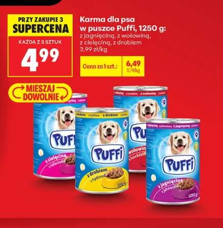Karma dla psa w puszce Puffi z jagnięciną +3 warianty