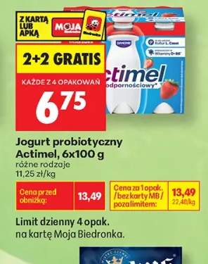Jogurt probiotyczny Actimel 6-pak