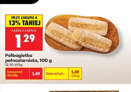 Półbagietka pełnoziarnista