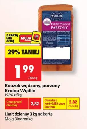 Boczek wędzony parzony Kraina Wędlin