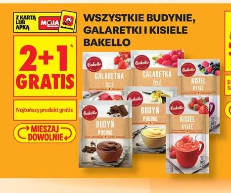 Budynie, galaretki i kisiele Bakello +6 wariantów