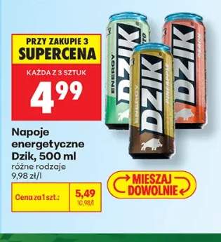 Napój energetyczny Dzik +1 wariant