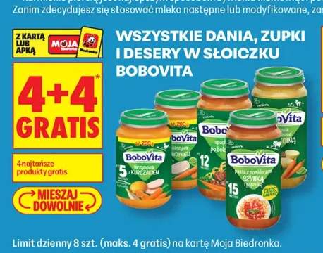 Dania, zupki i desery w słoiczku BoboVita +3 warianty