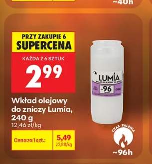 Wkład olejowy do zniczy Lumía