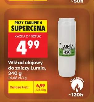 Wkład olejowy do zniczy Lumía