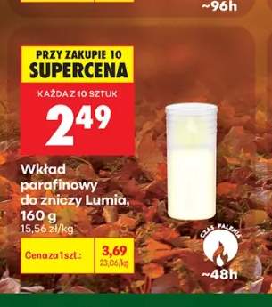 Wkład parafinowy do zniczy Lumía